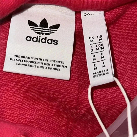 SOLD NWT ADIDAS. Hoody, sweatshirt, sweater,classic LOGO vibrant colors MEDIUM - Picture 8 of 10